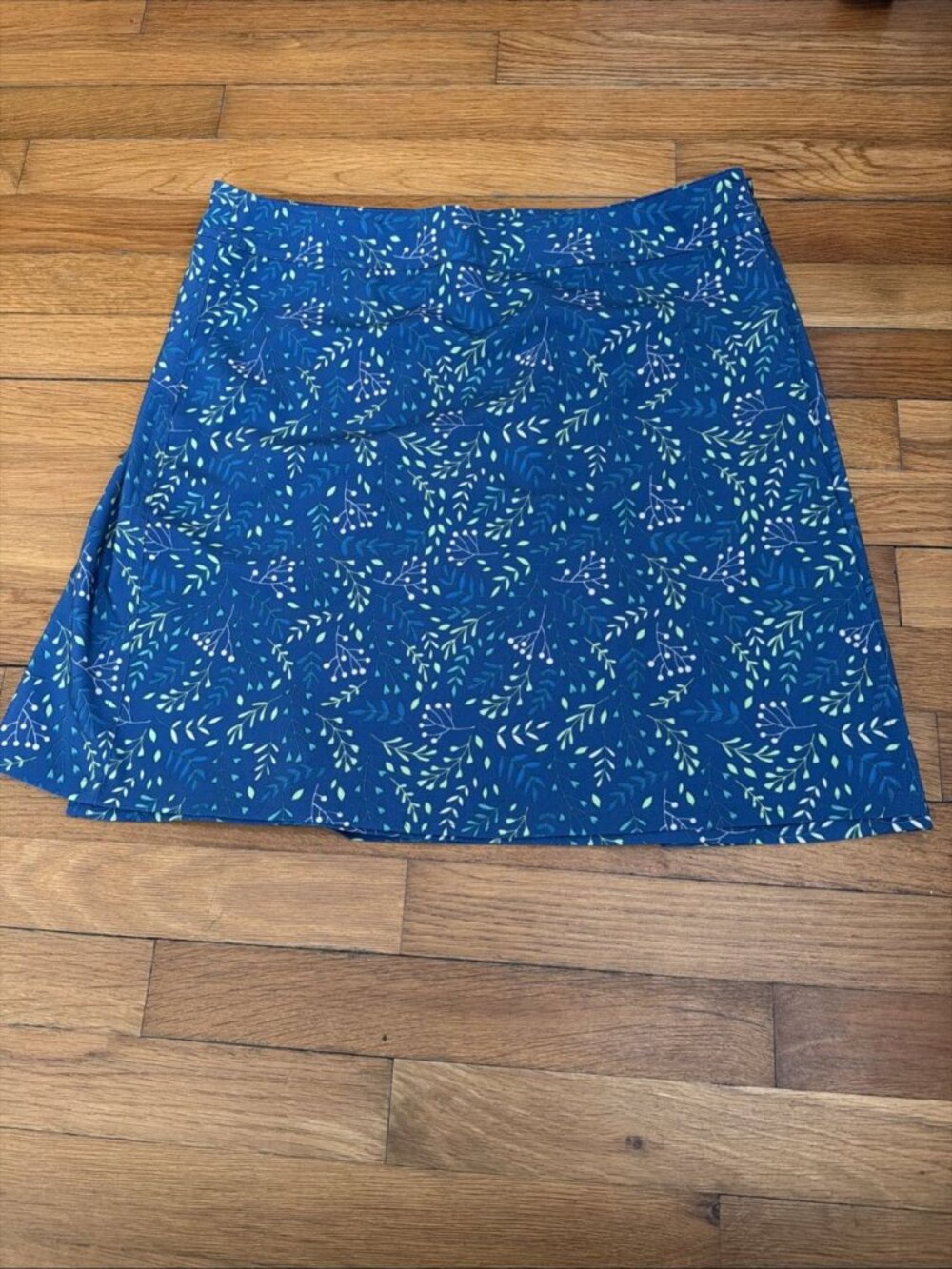 Ripskirt Hawaii Women's Length 2 Blue/Green Floral Vacation Wrap Size L (A36)
